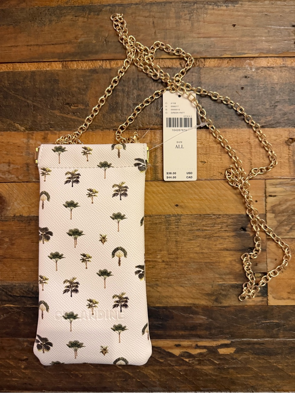 Celandine Sunglass case with Crossbody Chain - NWT